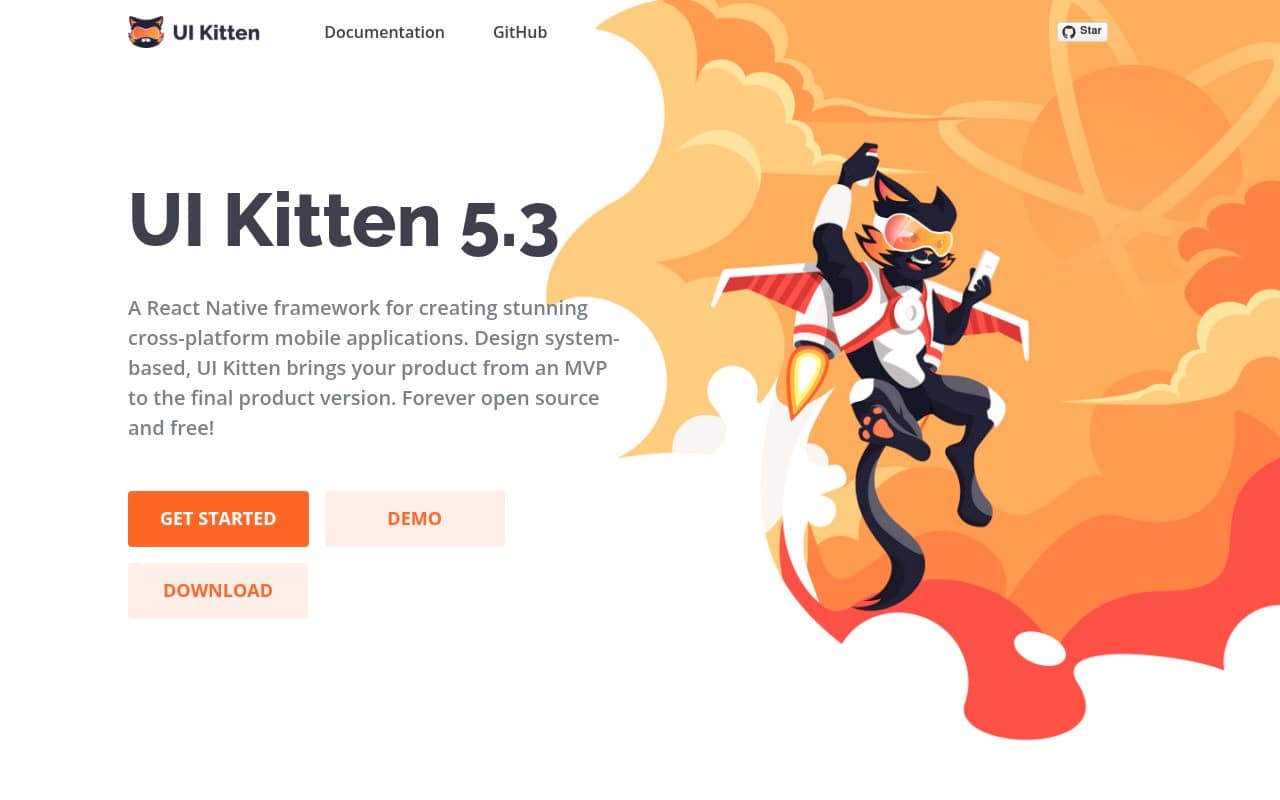 UI Kitten — screenshot