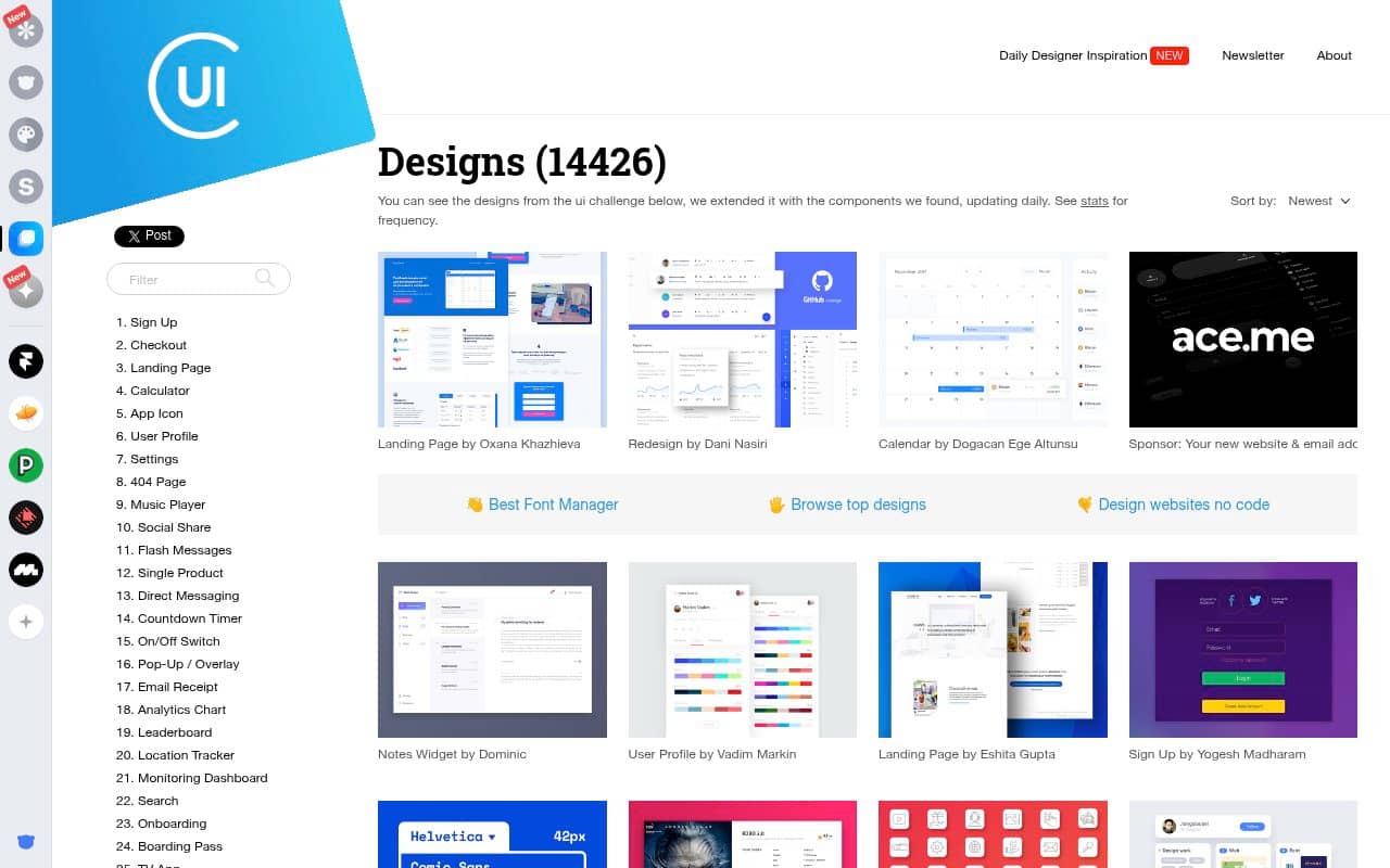 Collect UI — screenshot