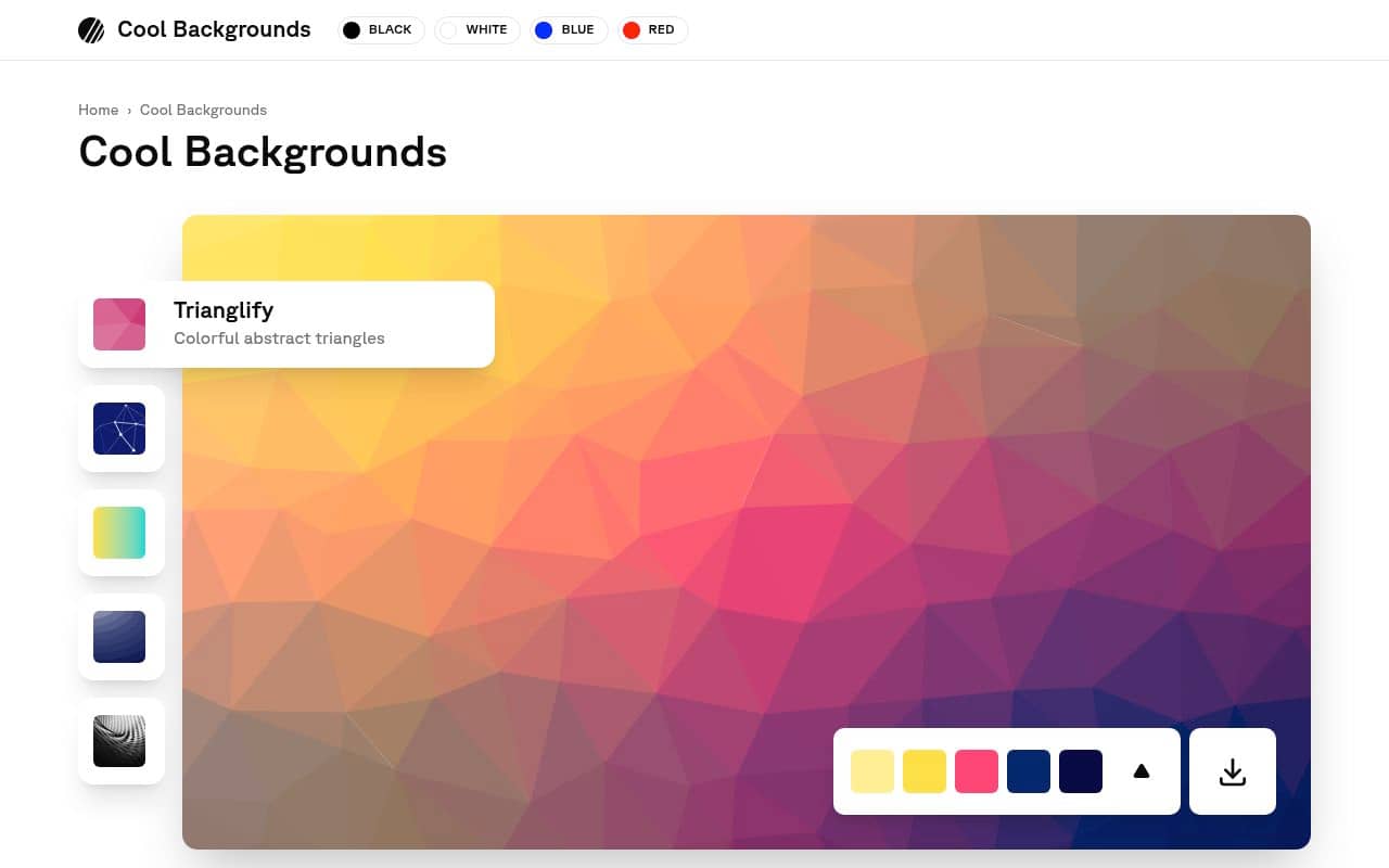 Coolbackgrounds generator — screenshot