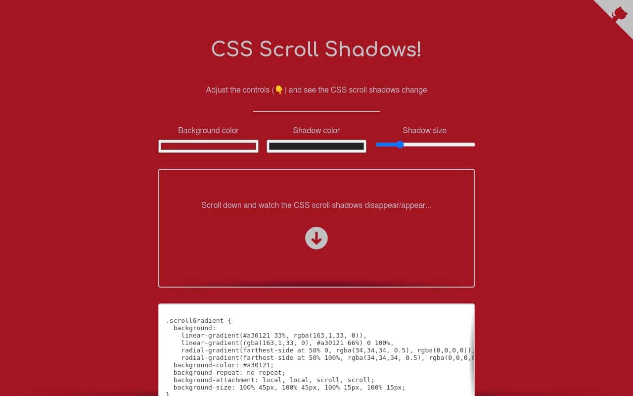 Css-scroll-shadows — screenshot