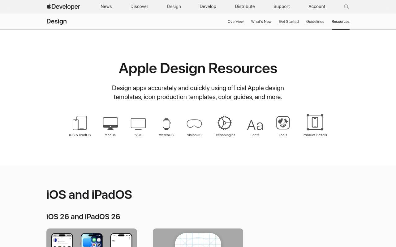 Apple Design Resources — screenshot