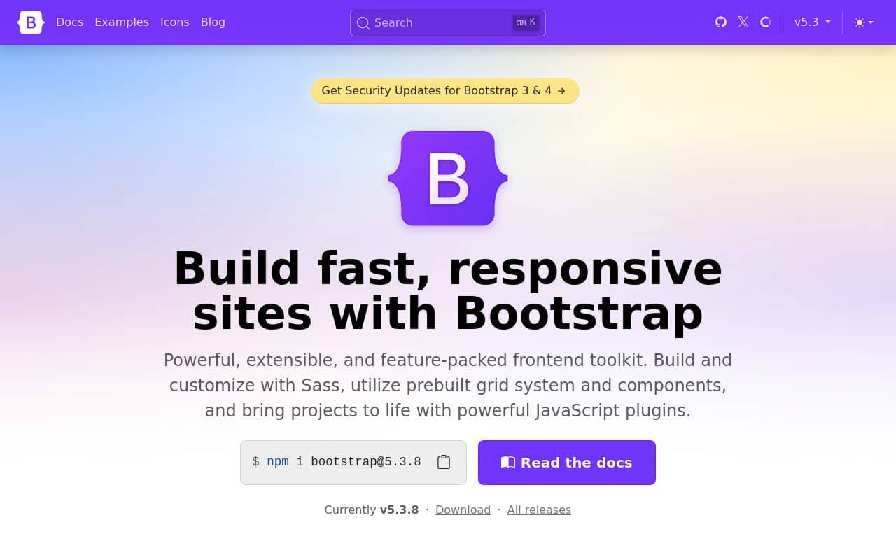 Bootstrap — screenshot