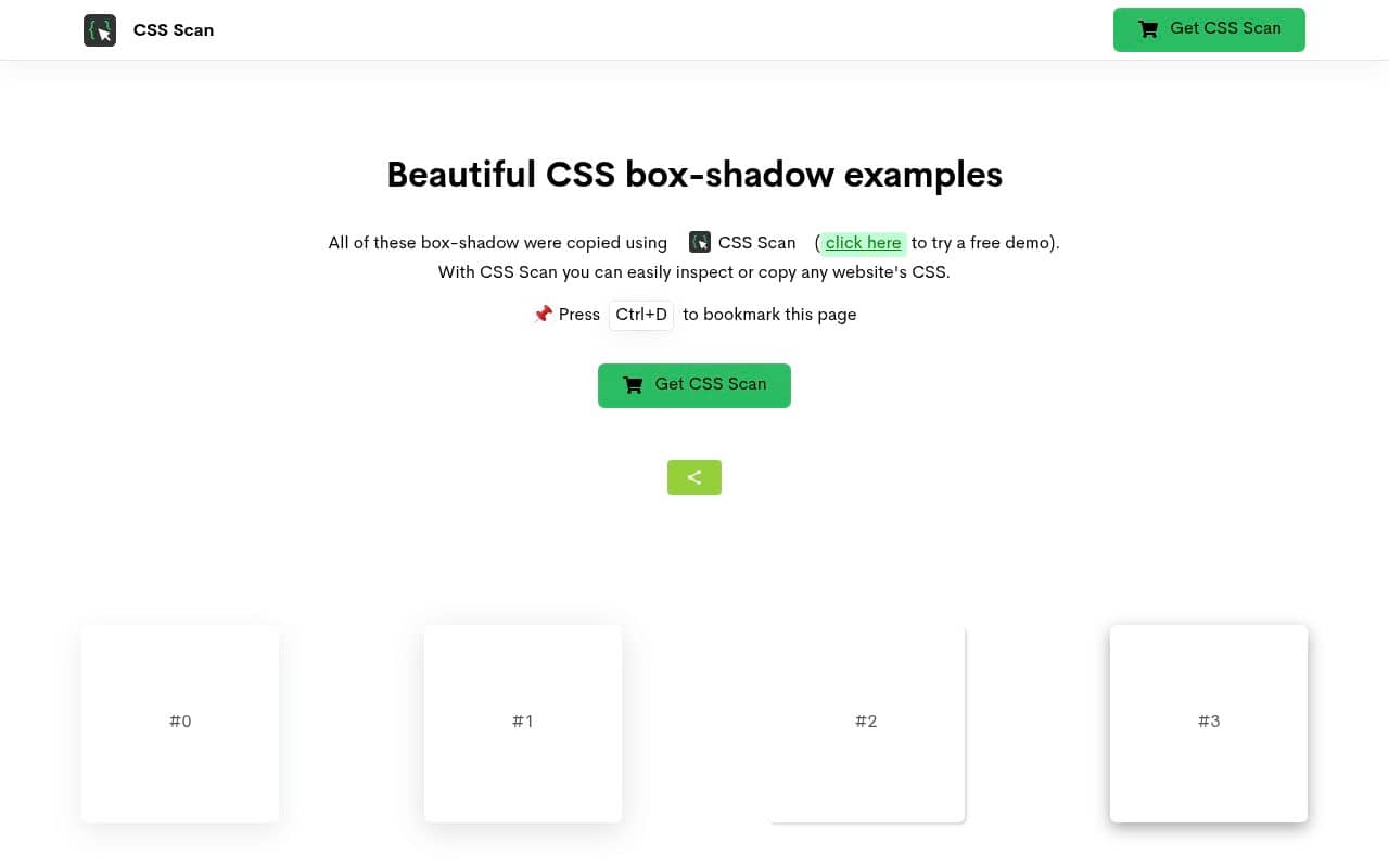 CSS box-shadow — screenshot