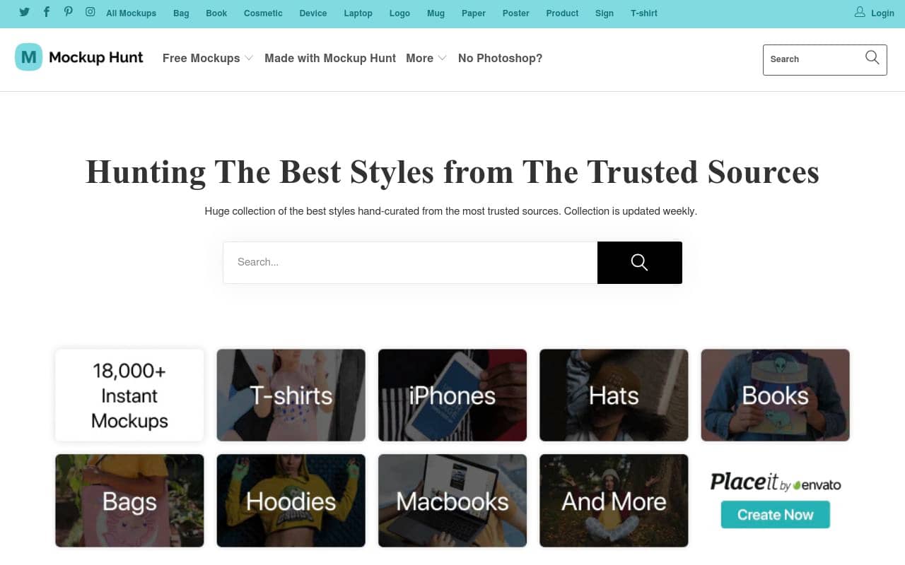 Mockuphunt — screenshot