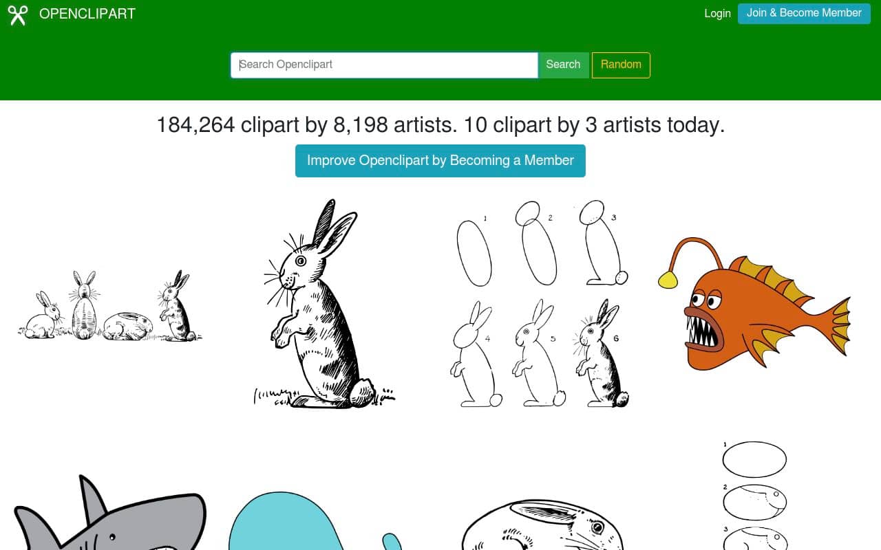 Openclipart — screenshot