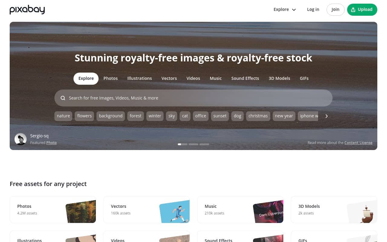 Pixabay — screenshot