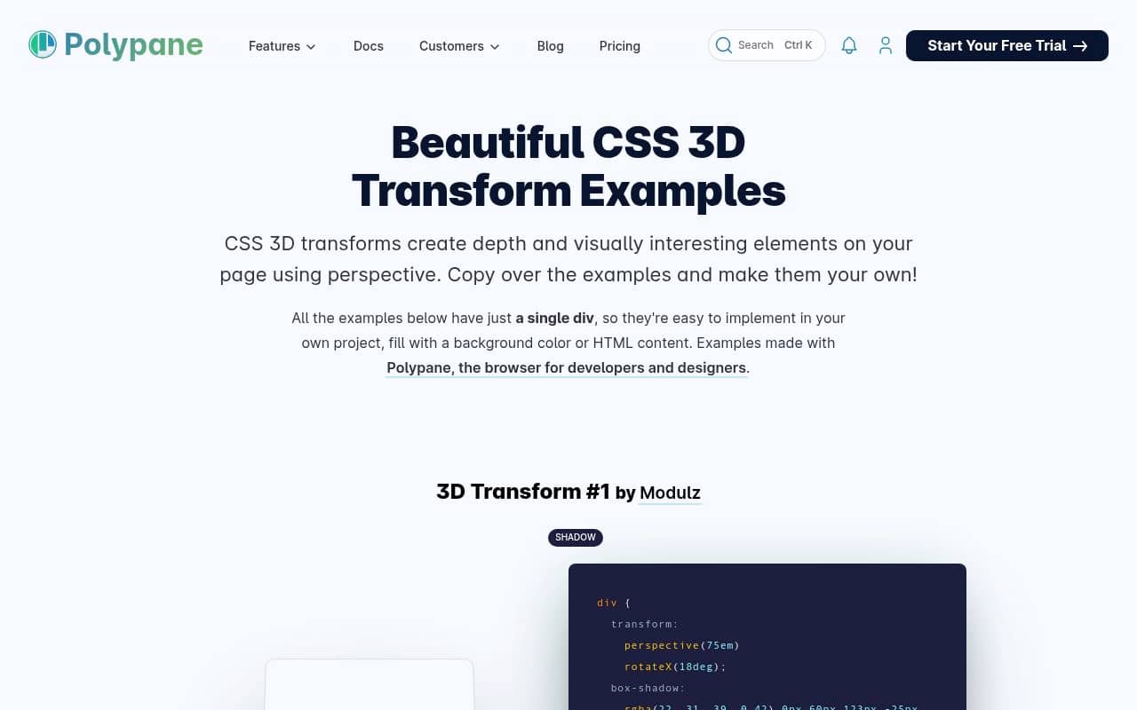Css 3d Transform — screenshot