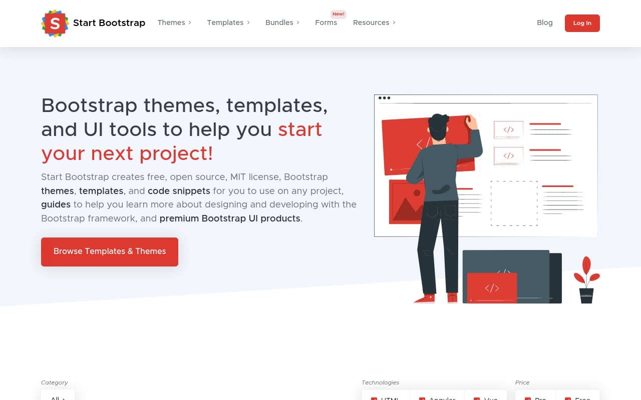 Start Bootstrap — screenshot