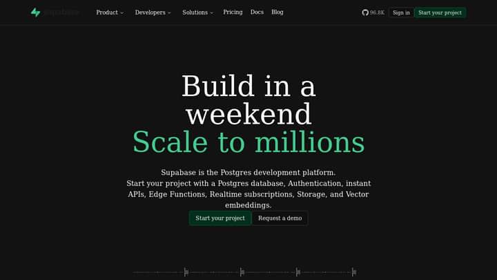 Supabase — screenshot