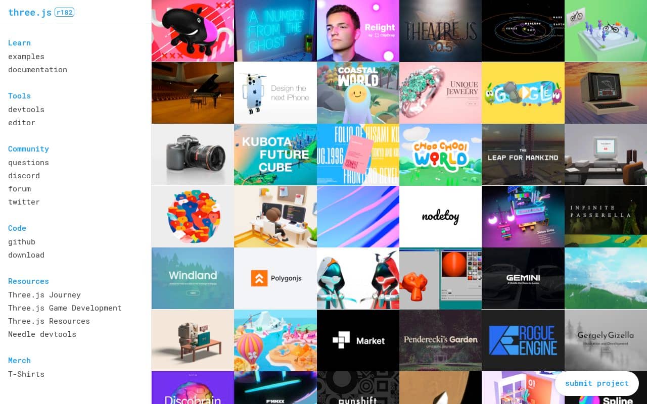 Three.js — screenshot