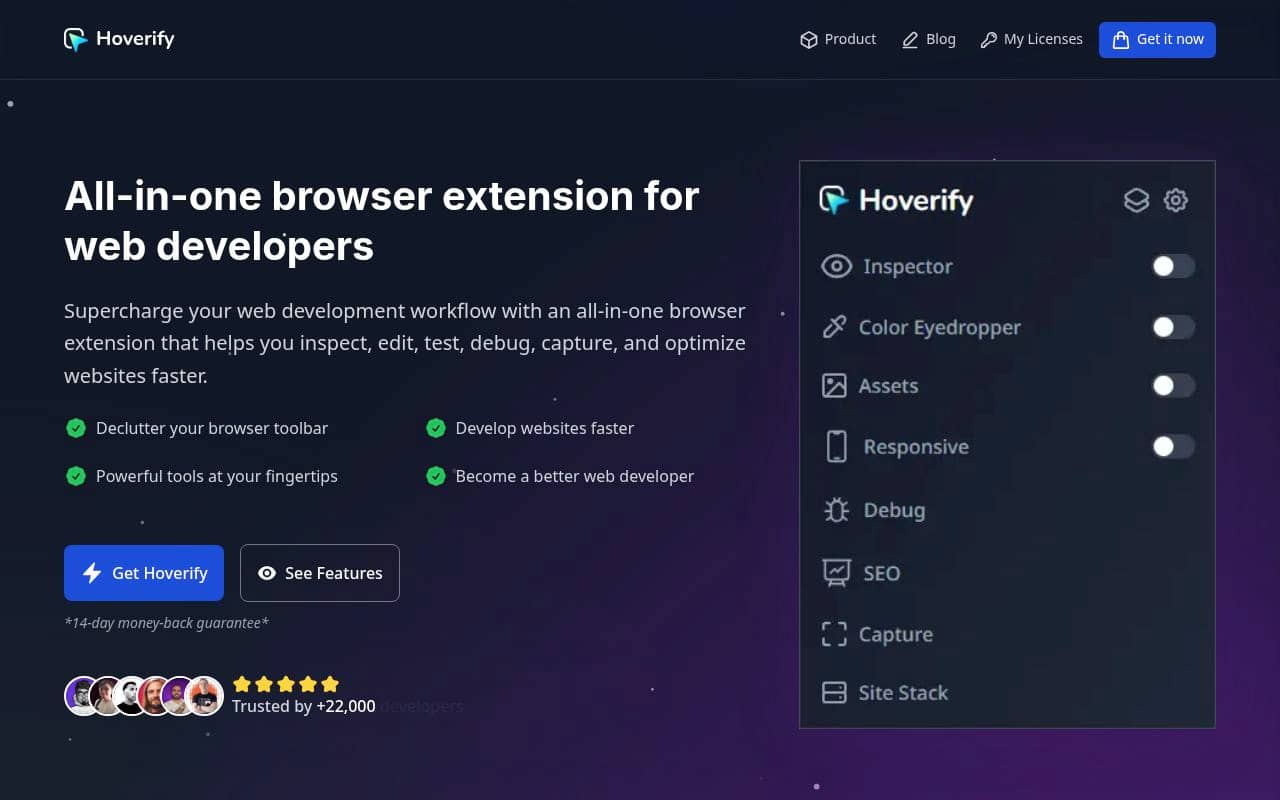 Hoverify — screenshot
