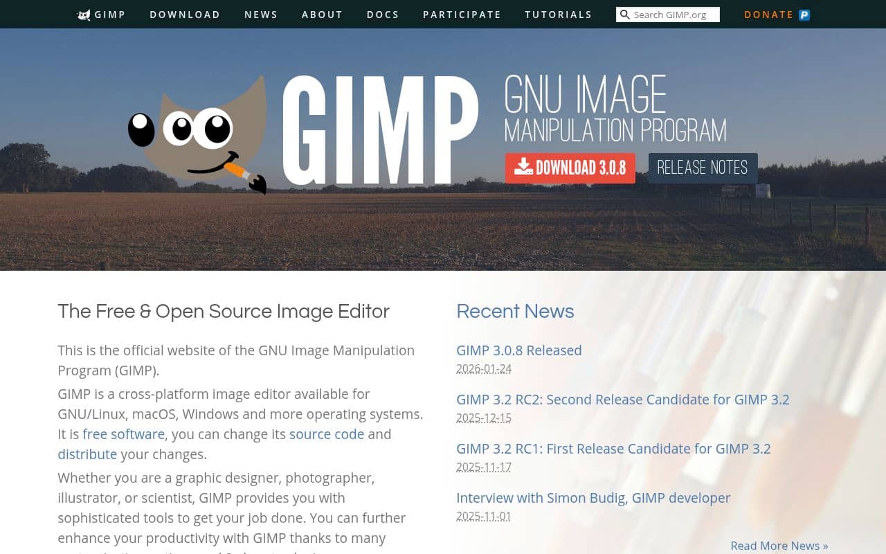 Gimp — screenshot