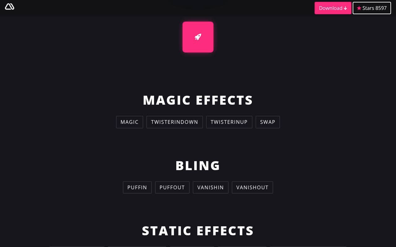 Magic Animations — screenshot