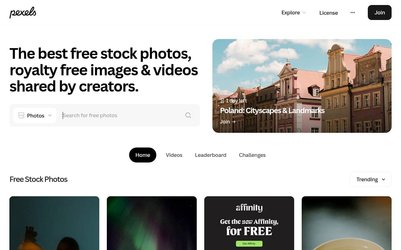 Pexels — screenshot