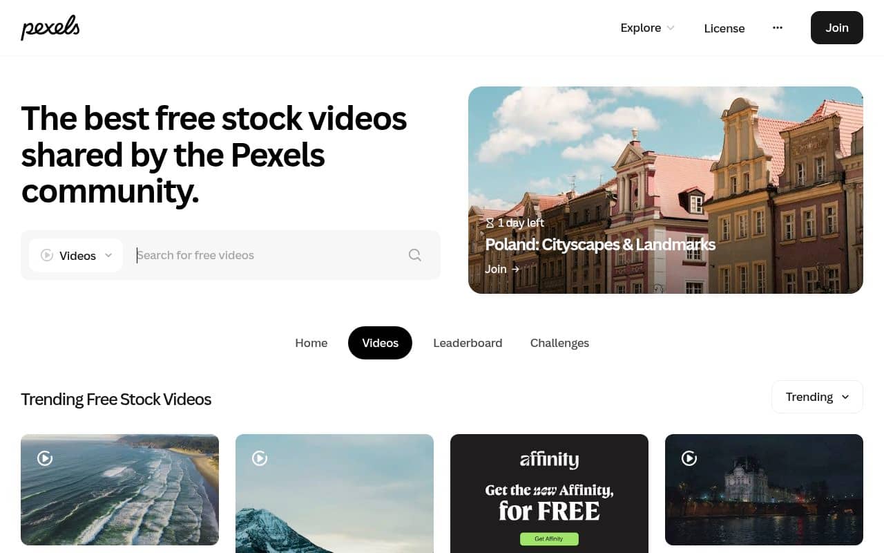 Pexels — screenshot