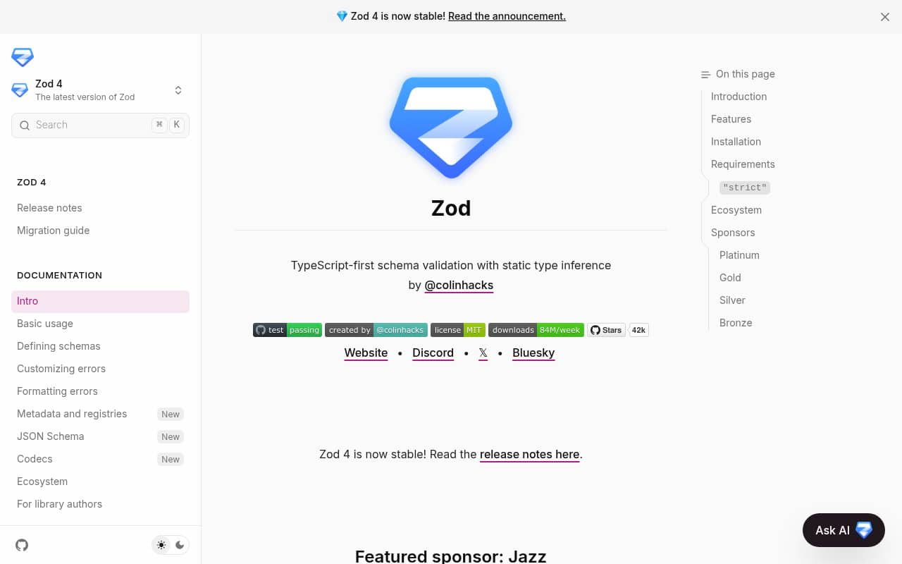 Zod — screenshot