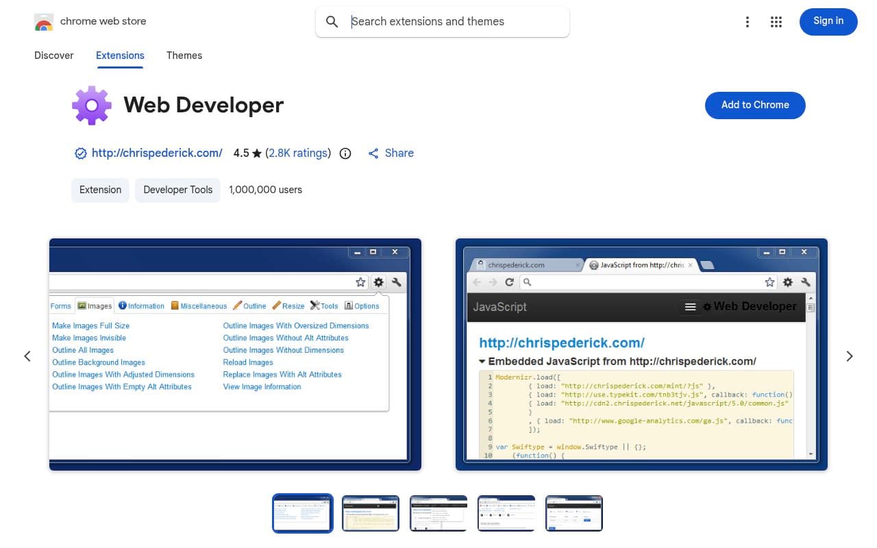 Web Developer preview