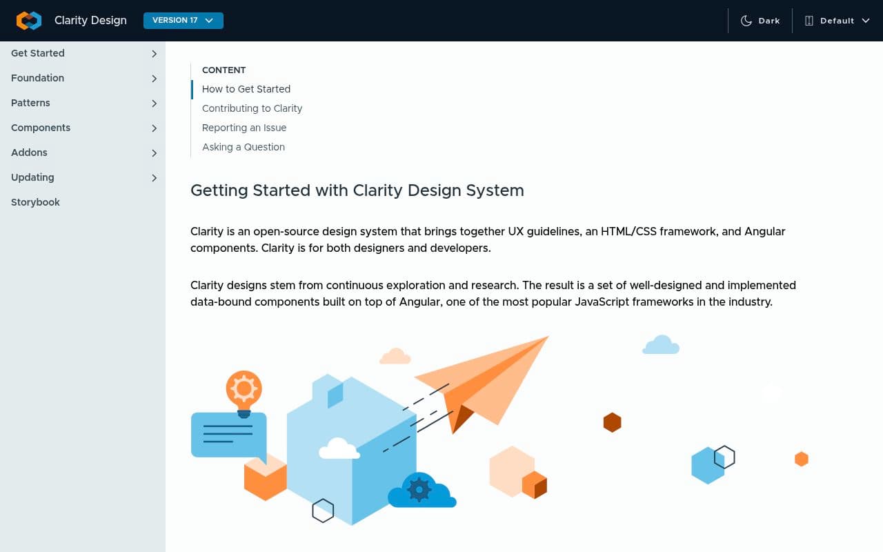 Clarity Design System preview