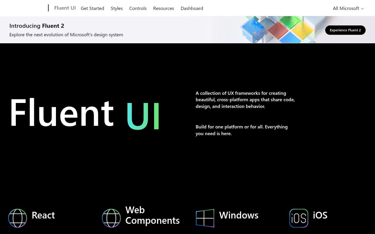 Microsoft Fluent UI preview