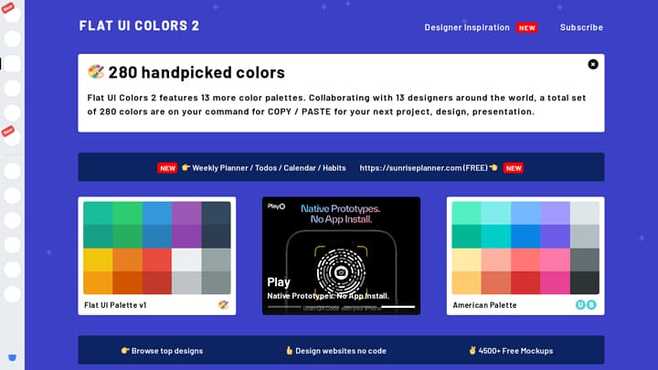 FlatUIColors preview