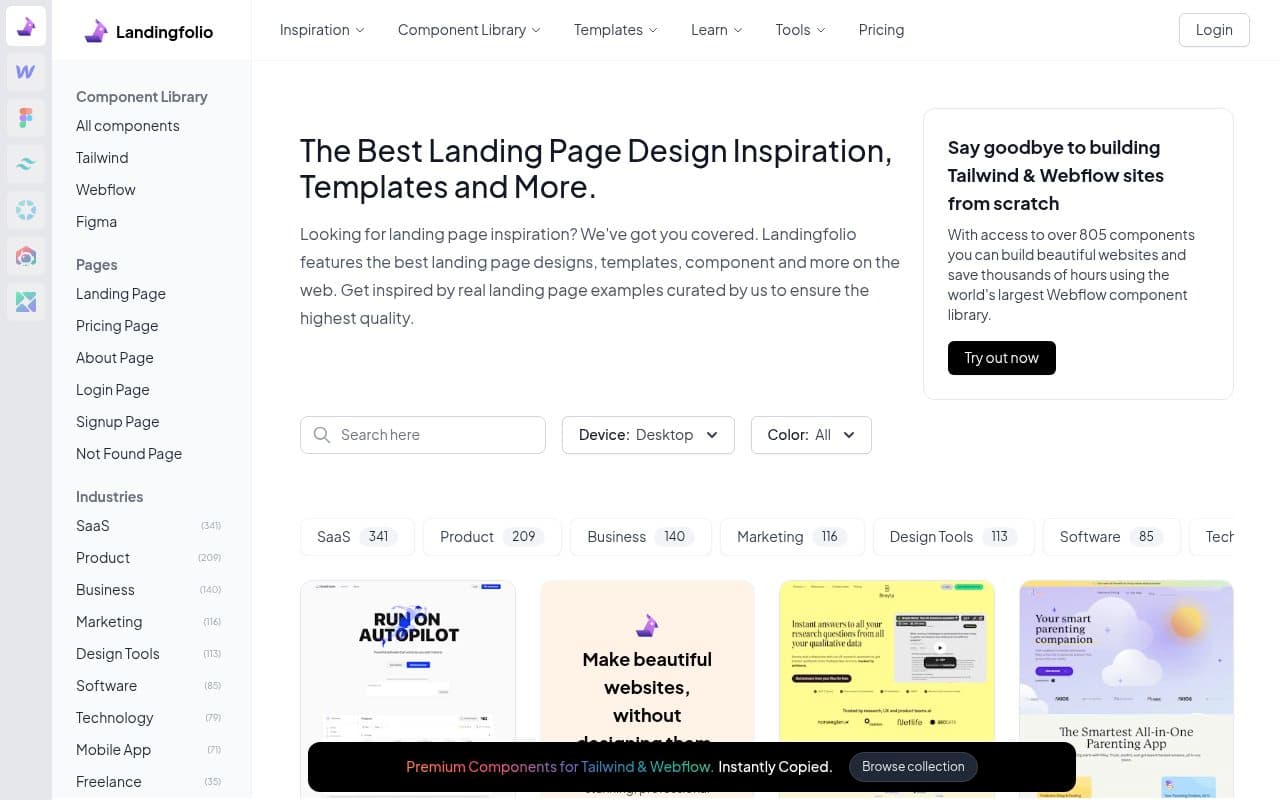 Landingfolio preview