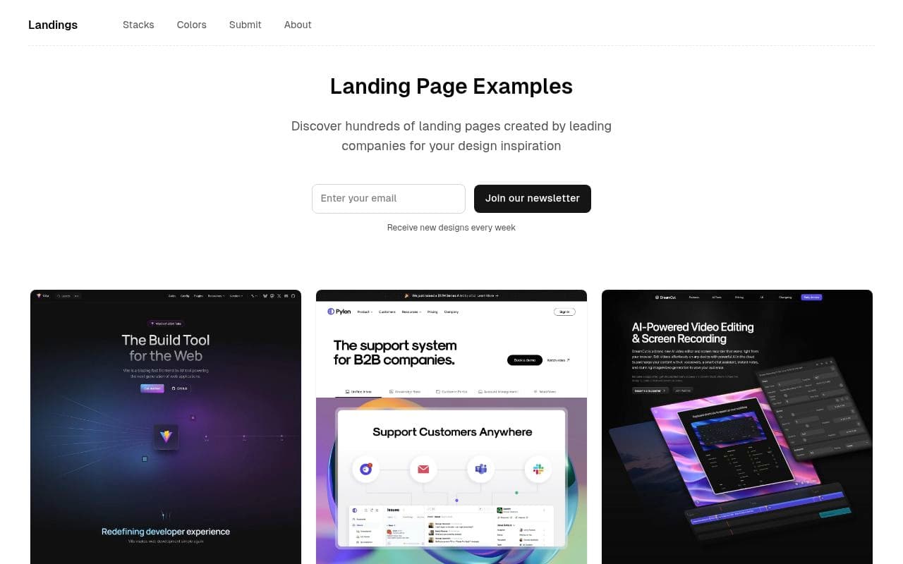 landings.dev preview