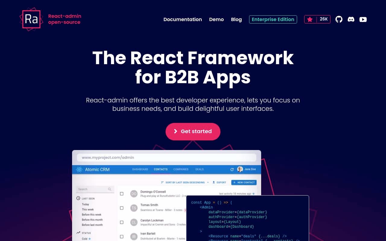 React Admin preview