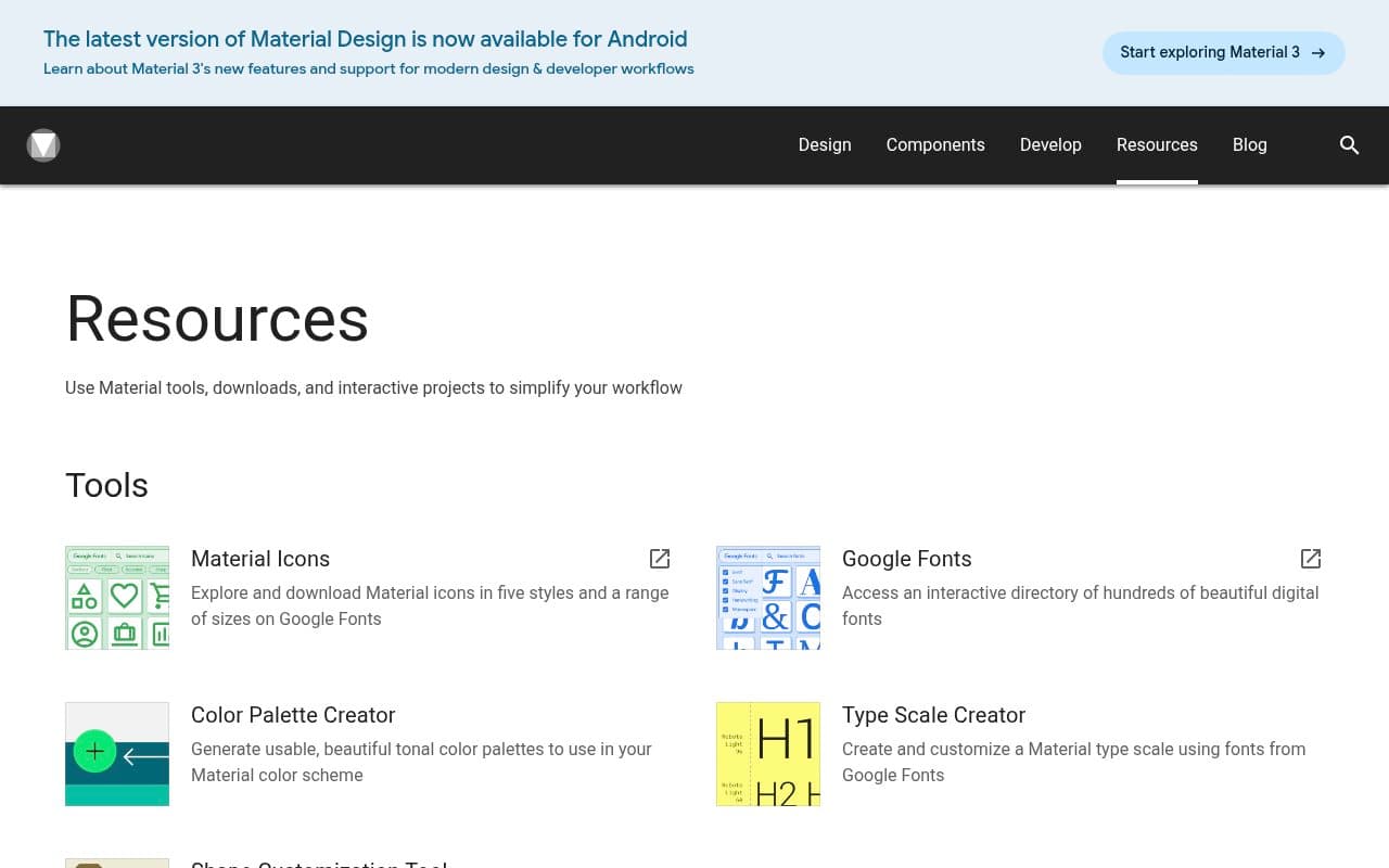 Material Design Resources preview