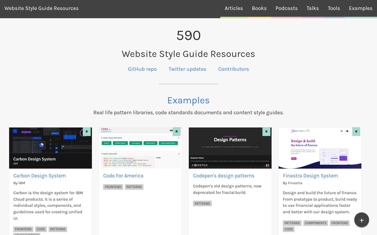 StyleGuides.io preview