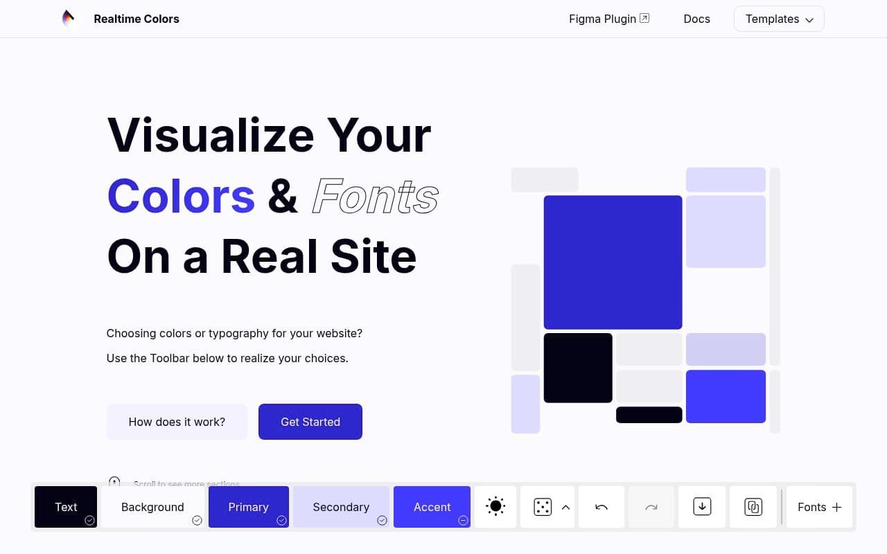 Realtime Colors preview