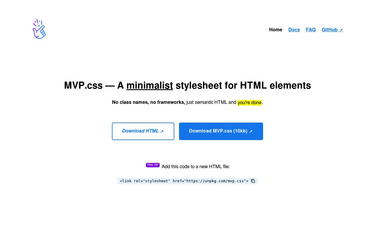 MVP.css preview