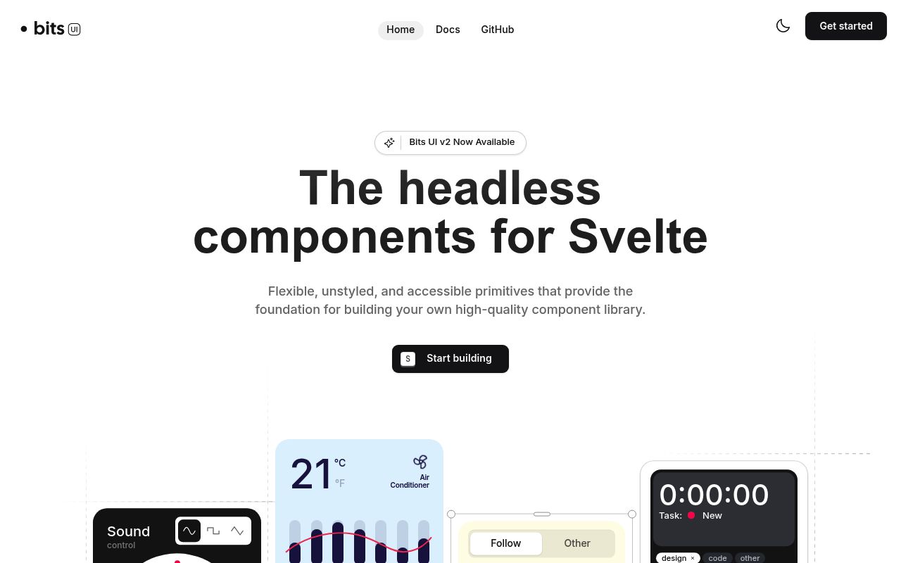 Bits UI — screenshot