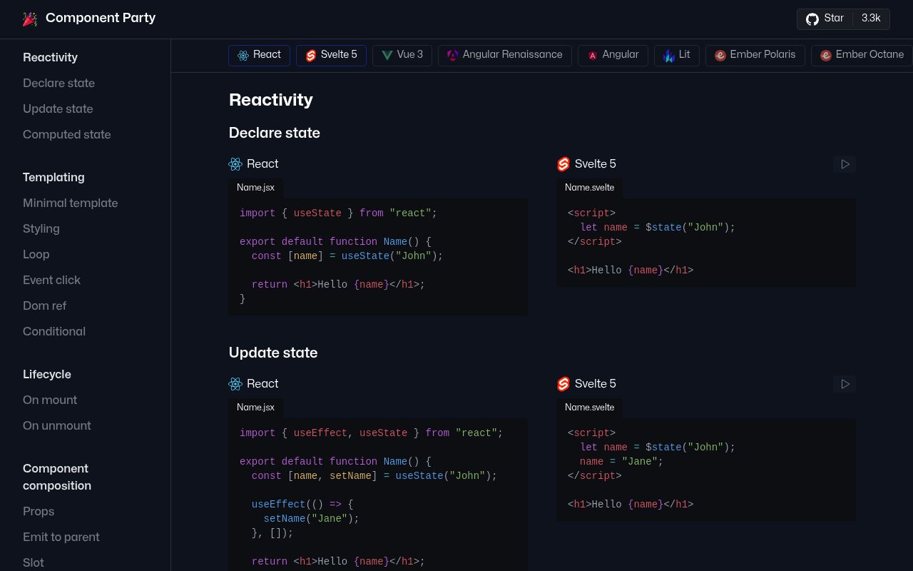 Component-Party preview
