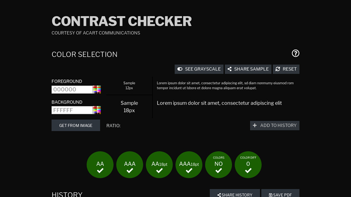 Contrast Checker preview