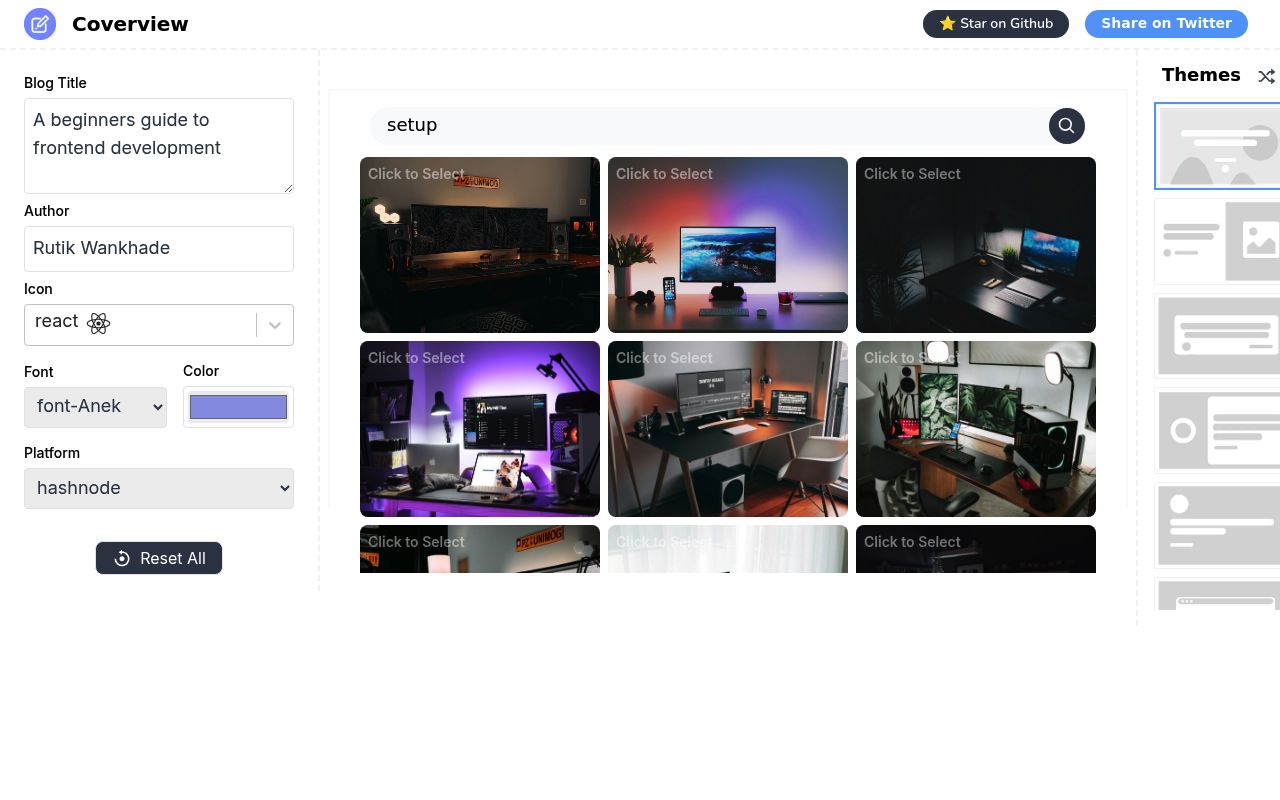 Cover Image maker preview