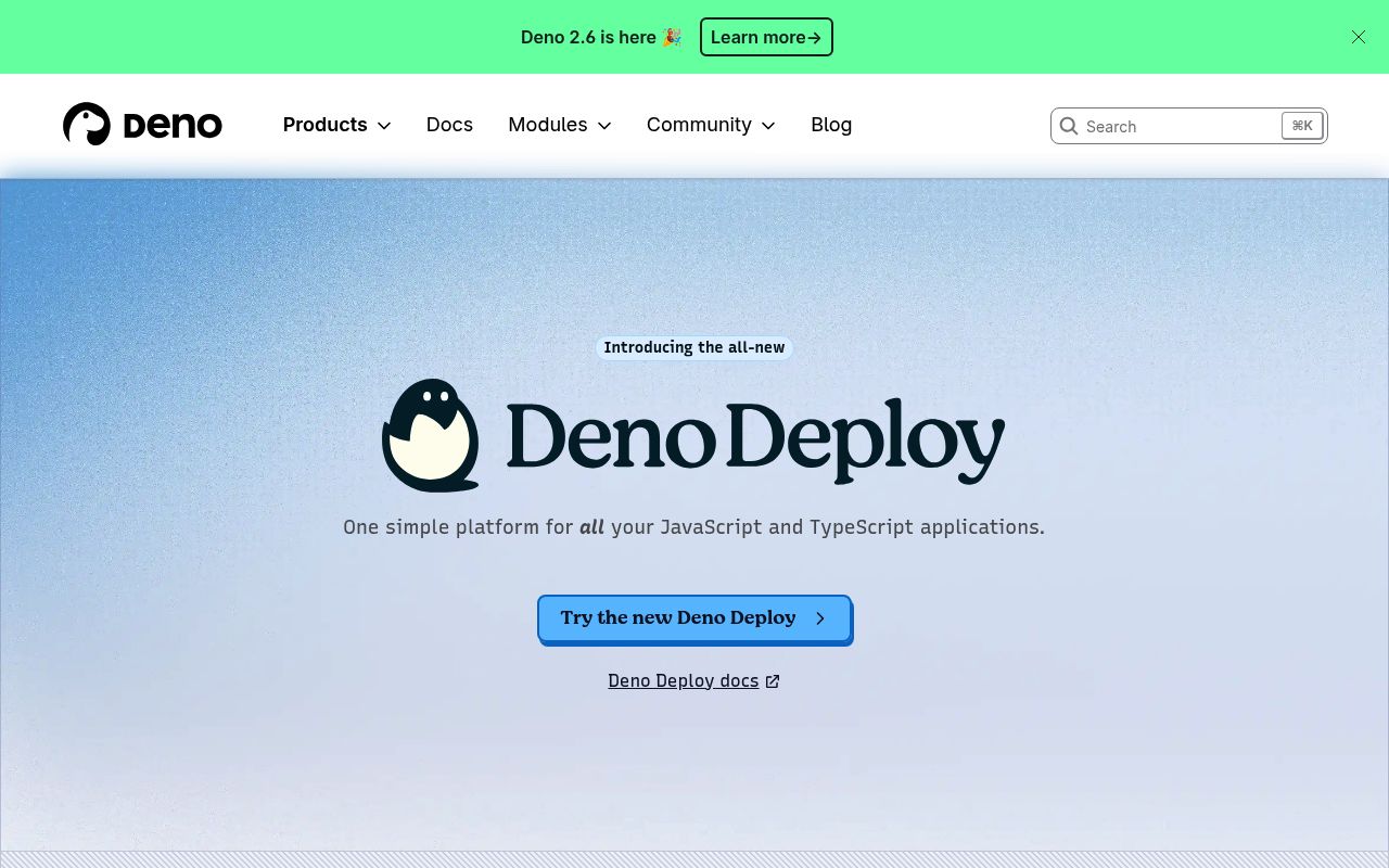 Deno Deploy preview