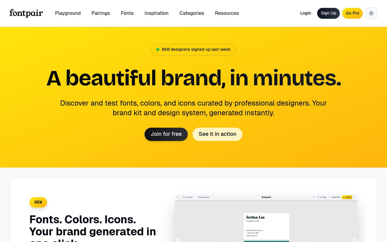 Fontpair — screenshot