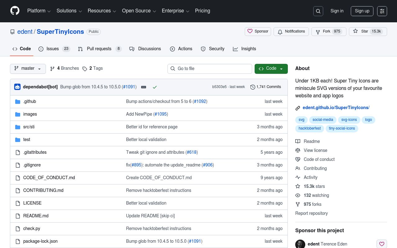 SuperTinyIcons preview