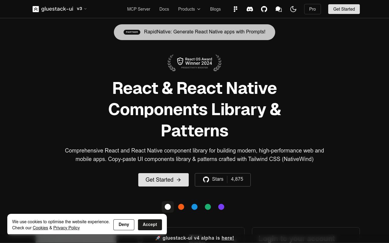 Gluestack UI preview