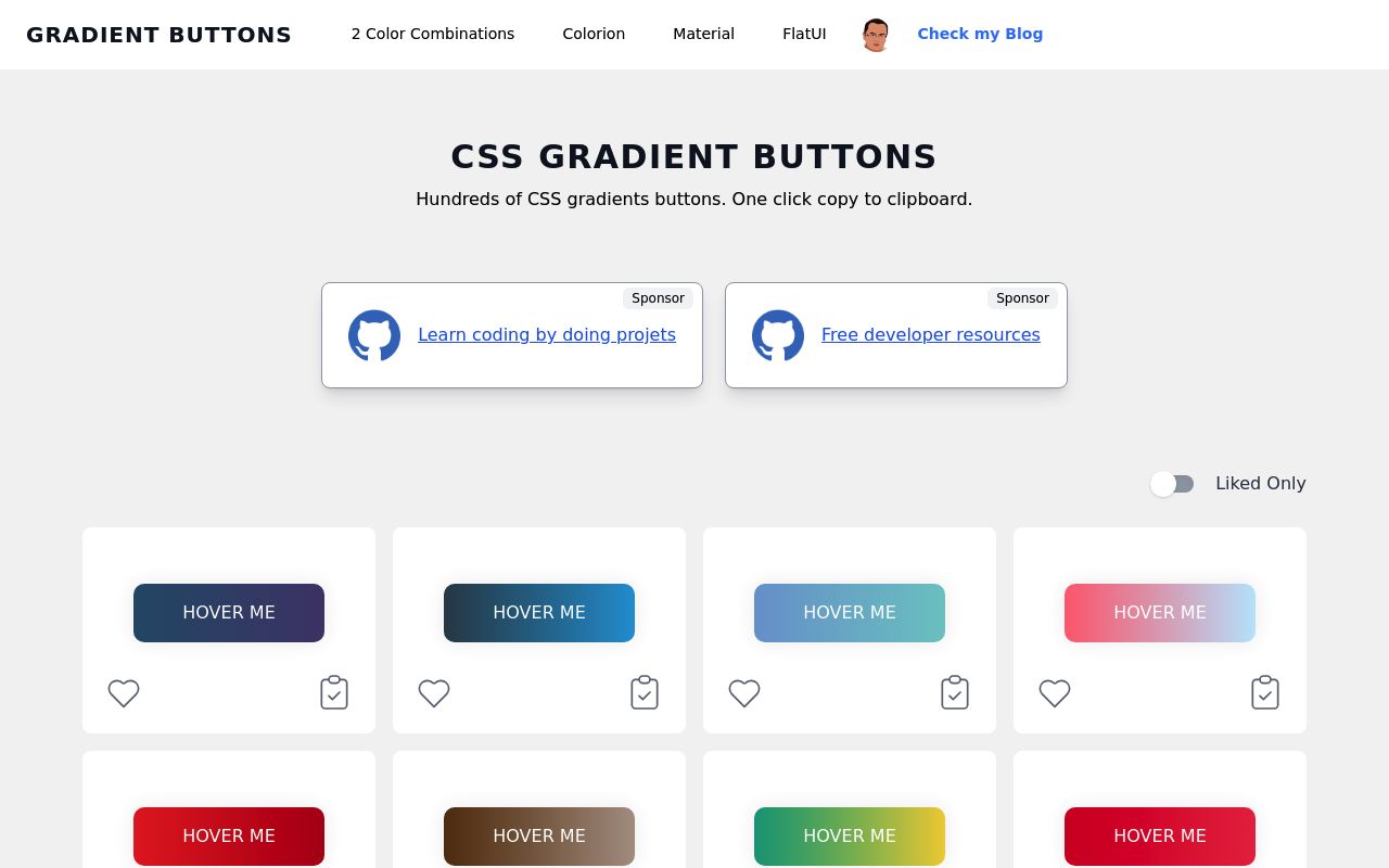 Gradient Buttons preview