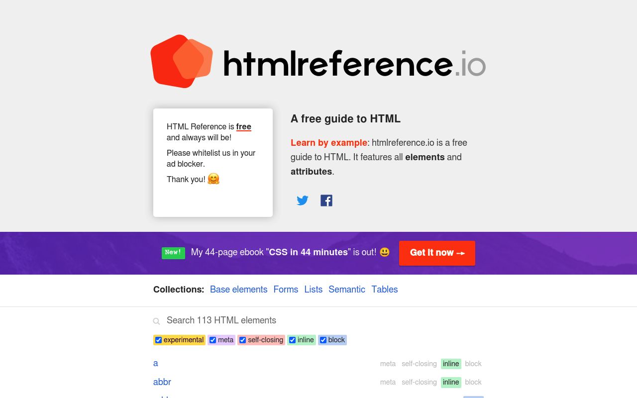 Htmlreference preview