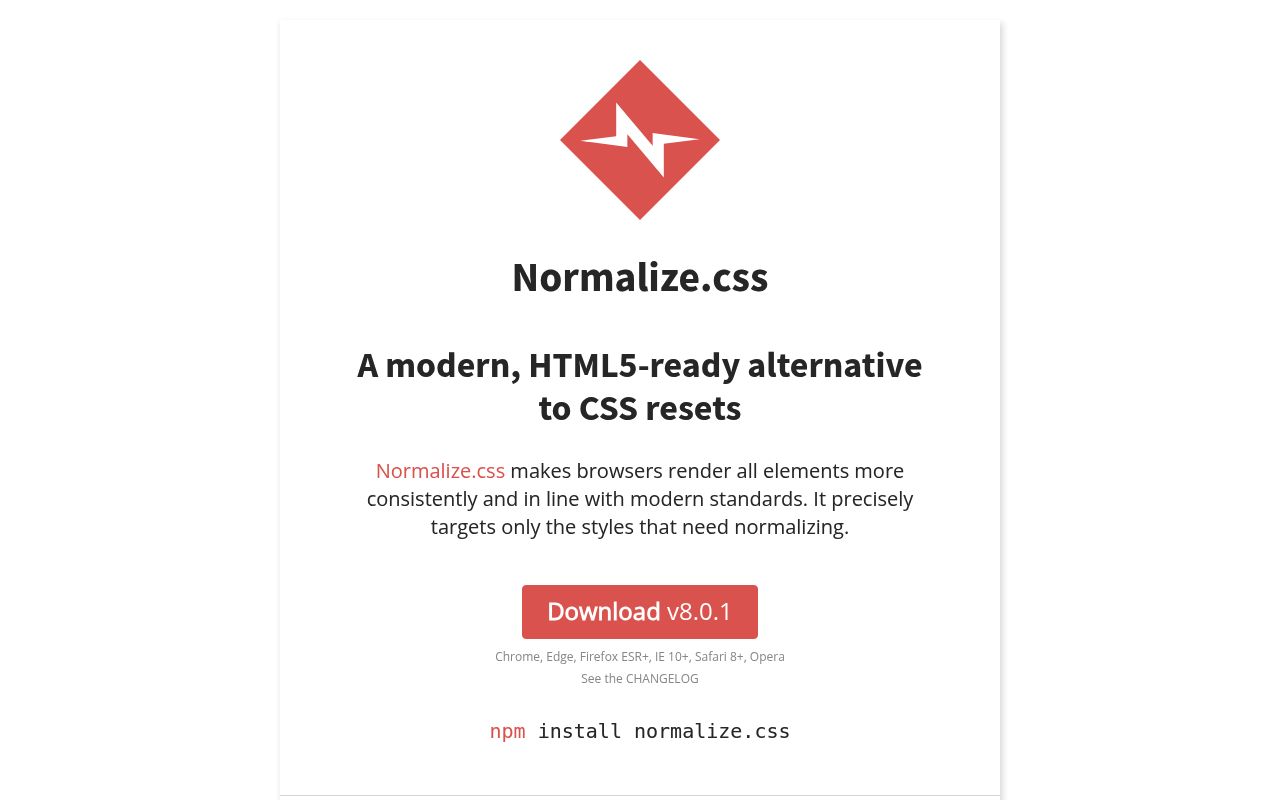 Normalize.css preview