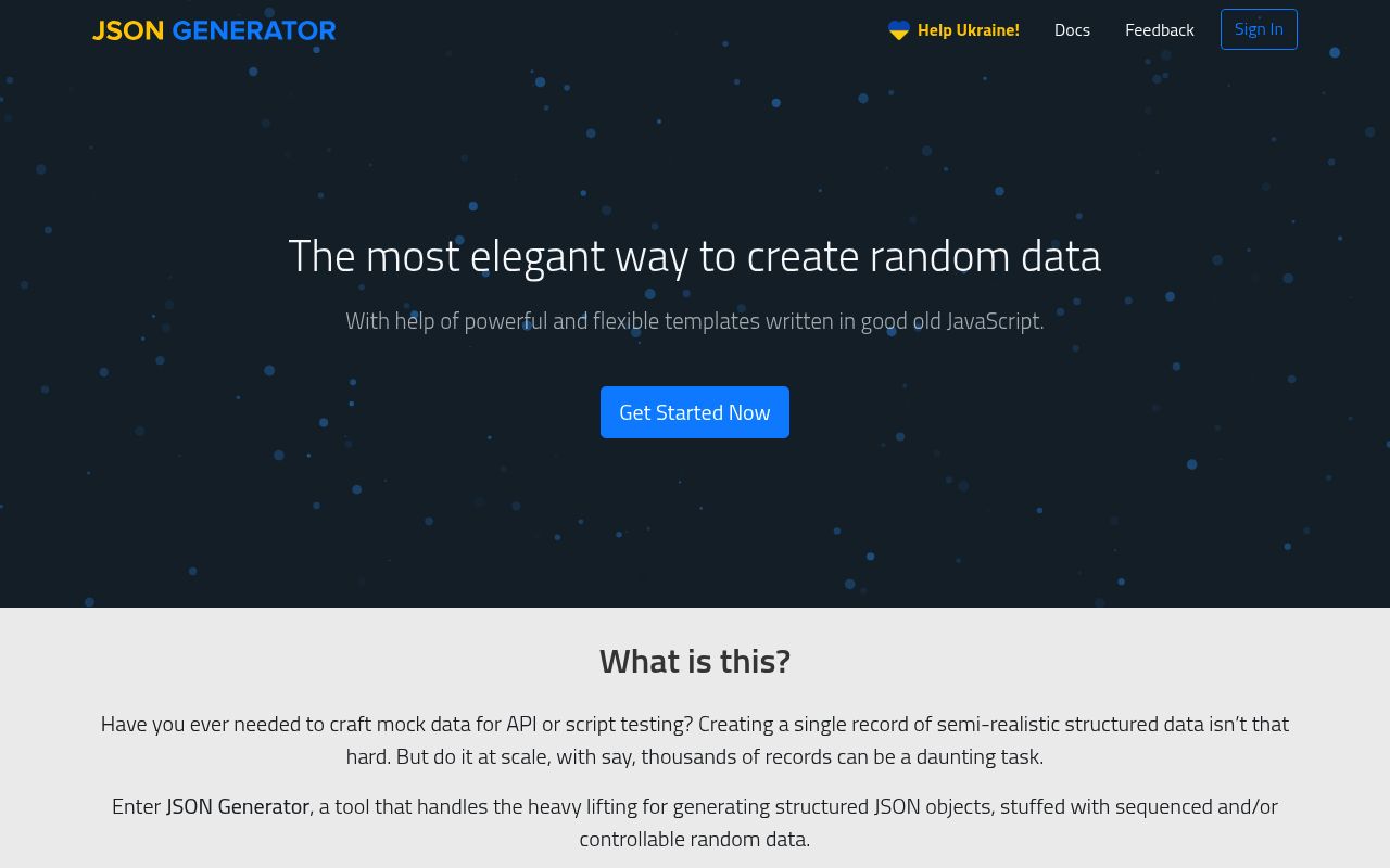 Json-generator preview