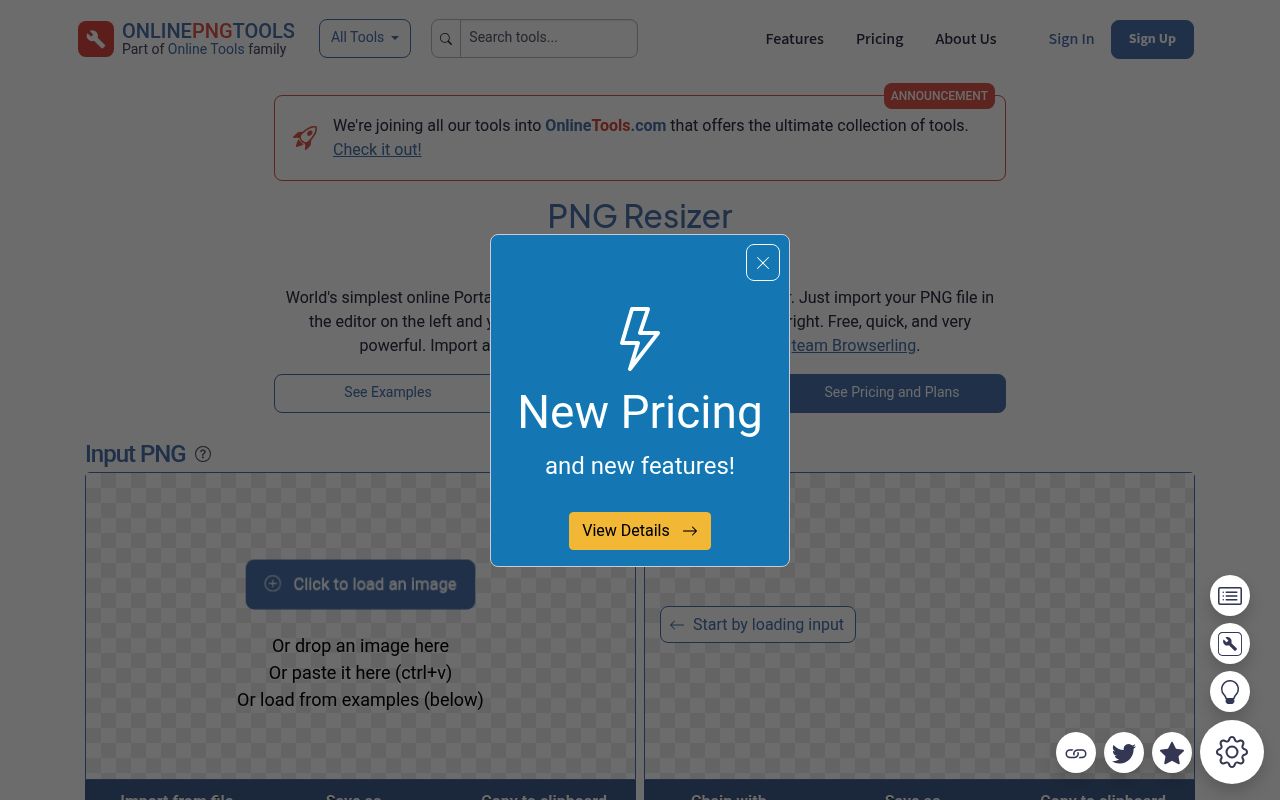 OnlinePngtools preview