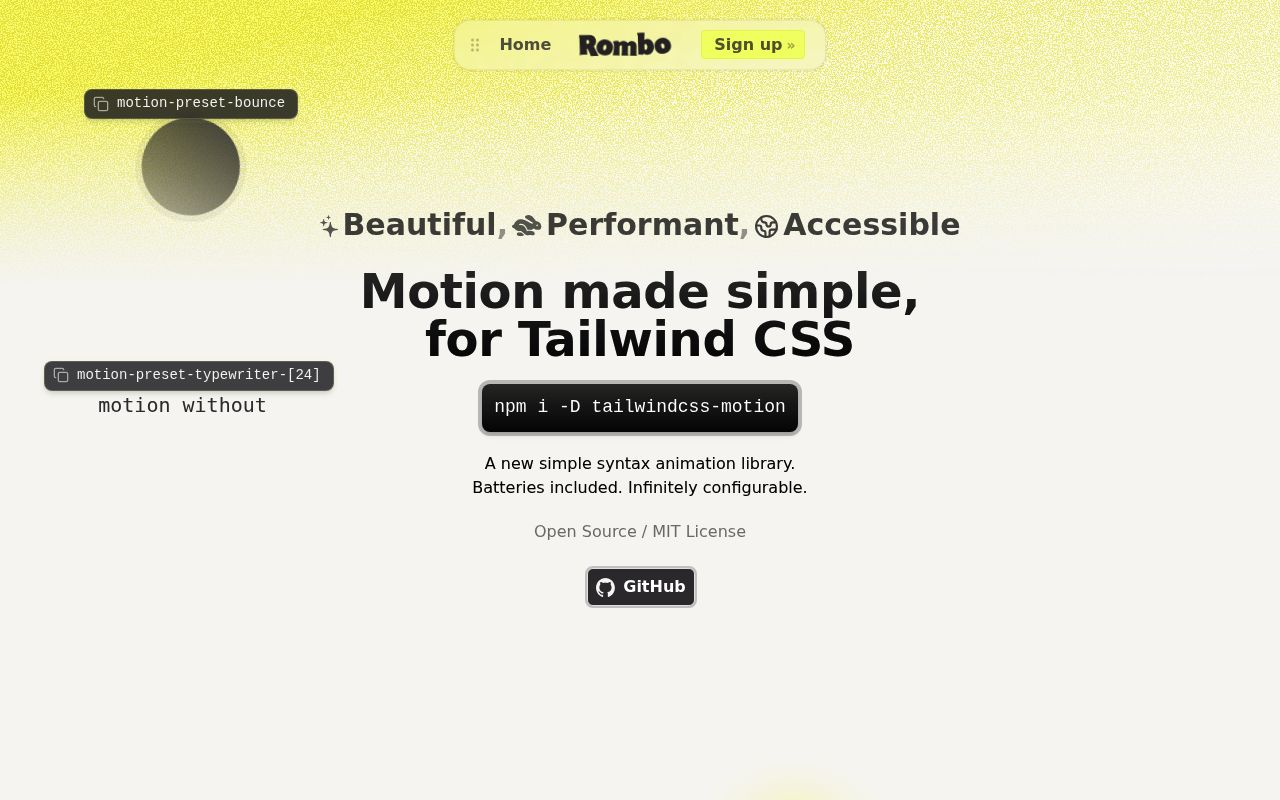 Tailwind CSS Motion — screenshot