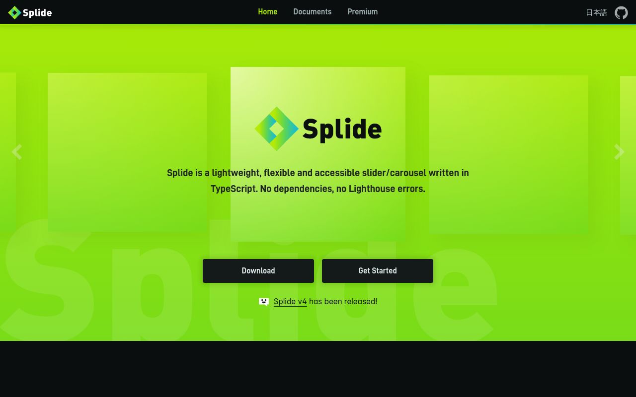 Splide preview