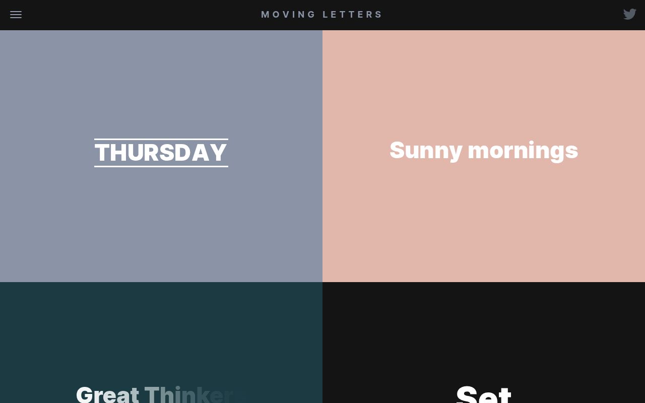 Moving Letters preview