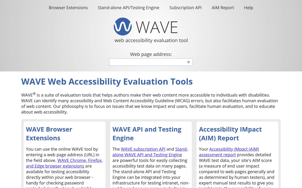 Accessibility Evaluation Tools preview