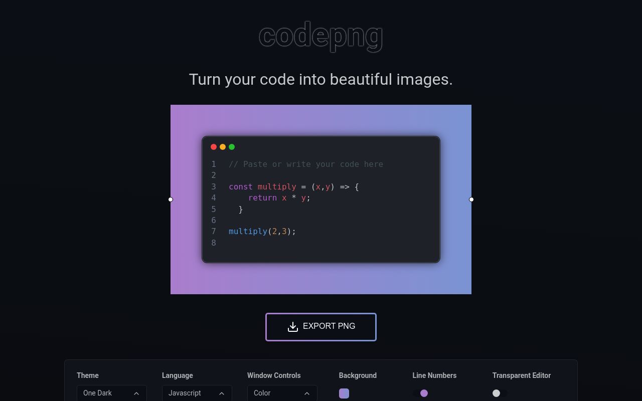 Codepng preview