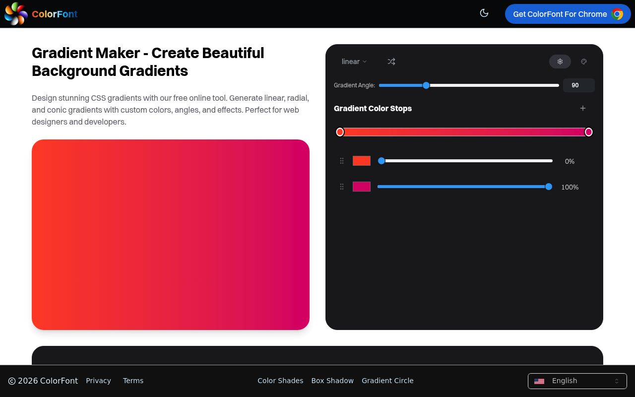Gradient Maker - ColorFont — screenshot